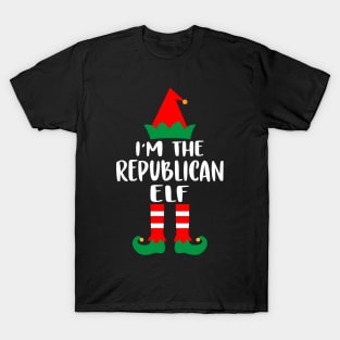 I'm The Republican Elf Family Matching Group Christmas Costume Pajama Funny Gift T-Shirt